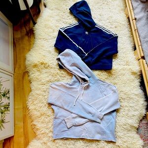 BUNDLE: Adidas & Abercrombie Crop Top Sweaters